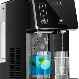 MÁQUINA DE GELO 2 EM 1 COM DISPENSADOR DE ÁGUA GELADA - GELO PRONTO EM MINUTOS PARA A SUA CASA [SÓ HOJE]